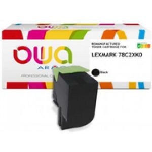 Armor OWA, Toner, OWA Toner compatibel met Lexmark 78C2XK0 zwart (8.500 p.) (B)