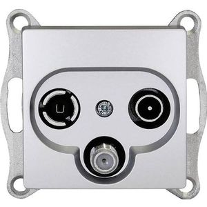 Gunsan Visage Multimedia Sat TV Radio antenne-aansluiting zilver, Knoppen + Schakelaars, Zilver