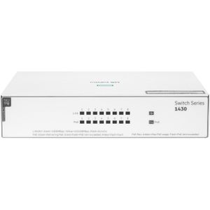 HPE - Aruba Instant On 1430 8G Switch - Wit - Netwerkschakelaar - PoE 64W