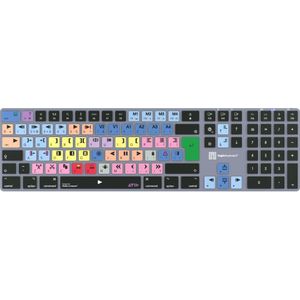 Logickeyboard Avid Media Composer - Clas. Titan DE (Mac) (DE, Draadloze), Toetsenbord, Grijs