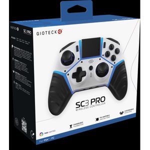 Gioteck - SC3 PRO - Draadloze Controller - Blauw - Wit - Zwart