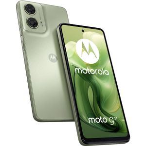 Motorola moto g24 (128 GB, IJsgroen, 6.56"", Dubbele SIM, 50 Mpx, 4G), Smartphone, Groen