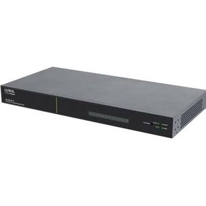 Luxul 8 PoE+ 2 RJ45 2 SFP achterwaarts gerichte poorten - 1Gb L2/L3 Managed Switch, EU-stroomsnoer (10 ports), Netwerkschakelaar, Zwart