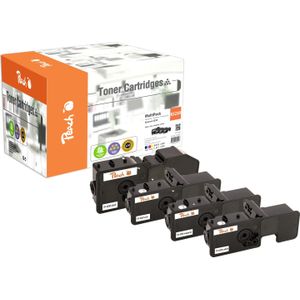 Peach 112418 tonercartridge 1 stuk(s) Compatibel Zwart, Cyaan, Magenta, Geel