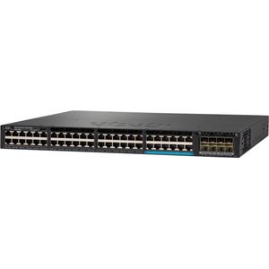 Cisco KATALYSATOR3650 48PORTDATA4X1G UPLINLANBASE GEREVISEERD (48 ports), Netwerkschakelaar, Zwart