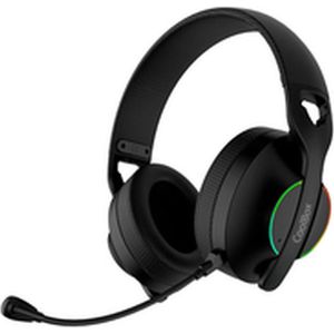 CoolBox WB01 RGB Headset Bedraad en draadloos Hoofdband Gamen USB Type-C Bluetooth Zwart