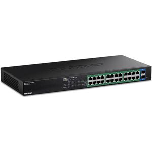 Trendnet - 26-Poorts Gigabit Edgesmart Switch - Zwart - Netwerkschakelaar