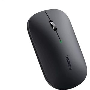 Ugreen Draadloze muis, 4000DPI, 2,4GHz WiFi + Bluetooth - Zwart (Draadloze), Muis, Zwart