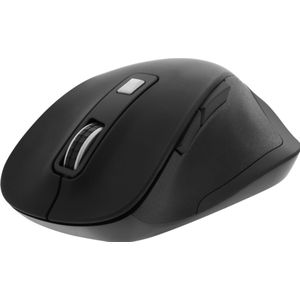 Deltaco Ergonomische muis OFFICE silent clicks, draadloos, 2.4G, 2400 DPI, zwart (Draadloze), Muis, Zwart