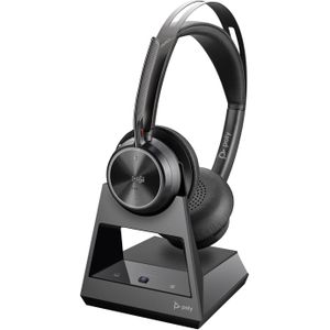 Poly Voyager Focus 2 (Draadloze, USB-C), Kantoorheadset, Zwart