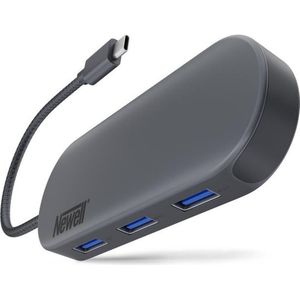 Newell - 7 in 1 Nabe - Graphit - Docking Station - USB-C - 4 Havens