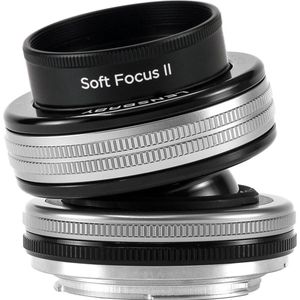 Lensbaby Composer Pro II W/ Soft Focus II Optic voor Micro 4/3 (Micro Vier Derde, Micro Vier Derde), Objectief, Zwart