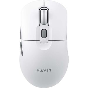 Havit - Wireless Mouse (MS59WB) - 2.4GHz, 800/1200/1600 DPI, ABS, PC, AA Battery - White (Draadloze), Muis, Wit