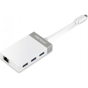 Trendnet - Usb C To Gigabit Ethernet Adapter - Zwart - 5000 Mbit/s, 0,127 m Kabellengte