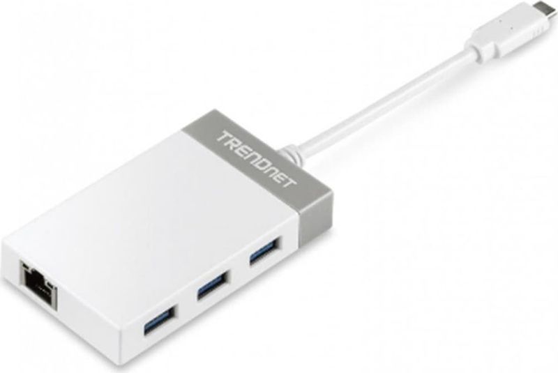 Trendnet - Usb C To Gigabit Ethernet Adapter - Zwart - 5000 Mbit/s, 0,127 m Kabellengte