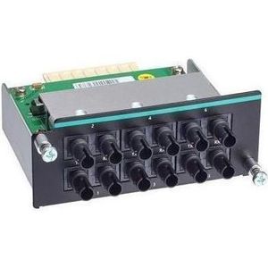 Moxa IM-6700A-6MST - Fast Ethernet module met 6 multi-mode 100BaseFX poorten met ST connectoren (6 ports), Netwerkschakelaar