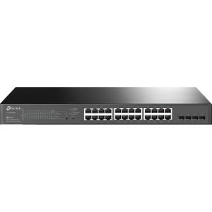 TP-Link TL-SG2428P (28 ports), Netwerkschakelaar, Zwart
