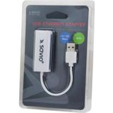 Savio CL-24 kabel genderwisselaar USB RJ-45 Wit, Netwerkadapter, Wit