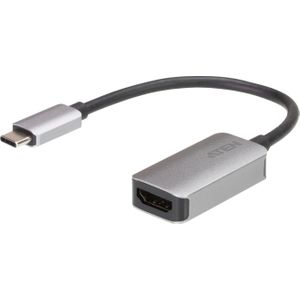Aten UC3008A1 Grafische adapter USB-C naar HDMI 4K (HDMI, 4.32 cm), Data + Video Adapter, Zilver