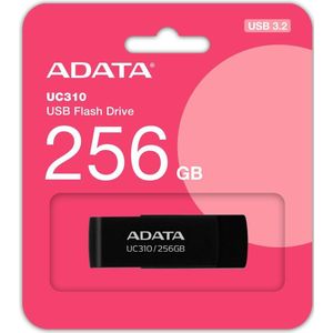 Adata UC310 256 GB (zwart, USB-A 3.2 Gen 1) (256 GB, USB A), USB-stick, Zwart