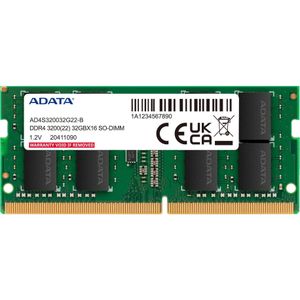 Adata SO-DDR4 32 GB 3200-22 K2 Premier Dual Tray (2 x 16GB, 3200 MHz, DDR4 RAM, SO-DIMM), RAM, Groen