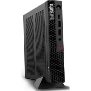 Lenovo ThinkStation P3 Tiny (1000 GB, 64 GB, Intel Core i7-14700), PC, Zwart