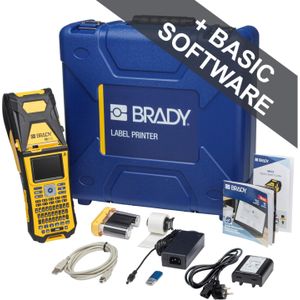 Brady M610-AZERTY, mobiele thermische transferprinter, AZERTY-toetsenbord, PC-aansluiting, 300 dpi, max. (300 dpi), Labelprinter