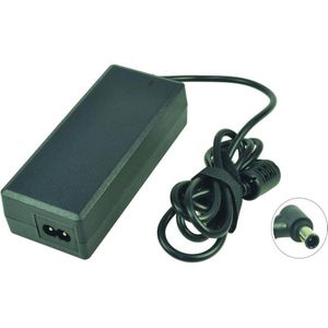 2-Power AC-adapter 19V 3,75A 75W inclusief voedingskabel (75 W), Voeding voor notebooks, Zwart