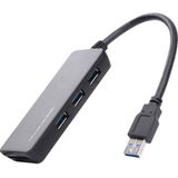 Renkforce USB 3.2 Gen 1 Hub - 3 Poorten - SD-Kaartlezer - Zwart