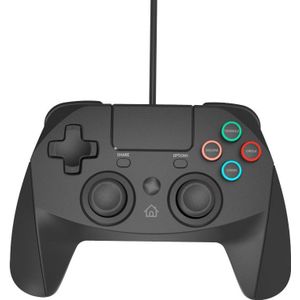 Snakebyte Pad 4 S bedrade PS3/PS4 controller 3m - zwart (Playstation), Controller, Zwart