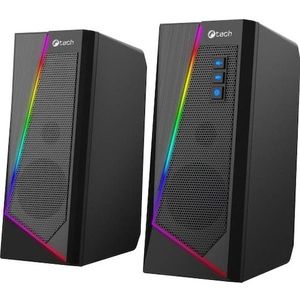C-Tech - Repro -17 - PC-luidspreker - Zwart - 2.0 - RGB