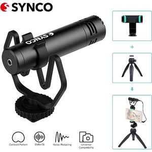 Synco Shotgun Microfoon (DSLR-niveau) (Home Studio, Videografie, Uitzending), Microfoon