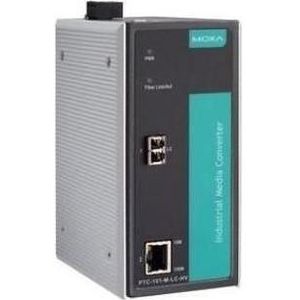 Moxa PTC-101-M-LC-HV - Industriële 10/100BaseT(X) naar 100BaseFX mediaconverter, multimode, Data converter
