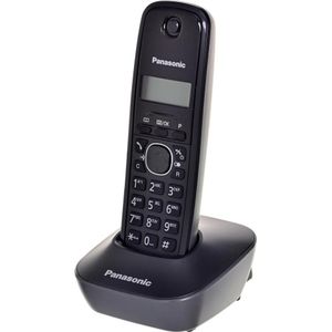 Panasonic KX-TG1611 Telefoon DECT telefoon Bellerherkenning, Telefoon, Rood, Zwart