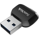 SanDisk QuickFlow microSD-kaart USB-A lezer (USB-C 3.2 Gen 1), Geheugenkaartlezer, Zwart