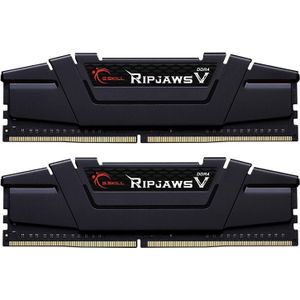 G.Skill Ripjaws V F4-4000C18D-64GVK Geheugenmodule GB DDR4 (2 x 32GB, 4000 MHz, DDR4 RAM, DIMM 288 pin), RAM, Zwart