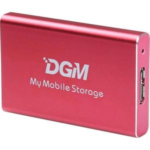 Dgm My Mobile Storage 128 GB Externe SSD Rood (MMS128RD), Externe SSD, Rood