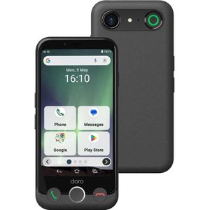 Doro - Aurora A10 - Smartphone - Grafiet - 64 GB - Dubbele SIM