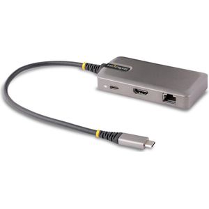 StarTech com USB-C Multiport Adapter - 4K 60Hz HDMI - HDR - 2-poorts 5Gbps USB 3.0 Hub - 100W Power De (USB A), Docking station + USB-hub, Grijs
