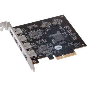 Sonnet - Allegro Pro - USB 3.1 PCIe Kaart - 4 x 10 Gbps - Zwart