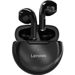Lenovo HT38 TWS Hoofdtelefoon (Zwart) (Geen ruisonderdrukking, 10 h, Draadloze), Koptelefoon, Zwart