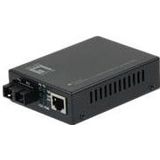 LevelOne - FVT-2001 - Media Converter - Zwart - 10/100Base-TX naar 100Base-FX