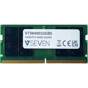 V7 32GB DDR5 PC5-38400 262PIN (1 x 32GB, 4800 MHz, DDR5 RAM, SO-DIMM), RAM