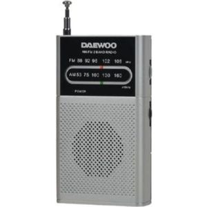 Daewoo Tragbares Radio DW1027 (AM, FM), Radio, Zilver