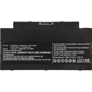 CoreParts Laptop batterij voor Fujitsu (4050 mAh), Notebook batterij, Zwart