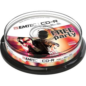 Emtec Klassiek 10 x CD-R (10 x), Optische gegevensdrager