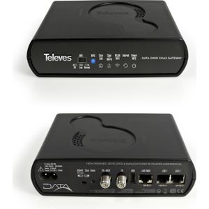 Televes Ethernet hybride adapter 1000 Mbps w. WIFI EKA1000WIFI, TV-accessoires, Zwart