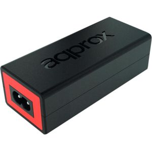 Approx AC ADAPTER PARA HP NOTEBOOK 90W 4,5x3mm (90 W), Voeding voor notebooks, Rood, Zwart