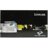 Lexmark C52x, C53x 3K cyaan retourprogr. tonercartr.