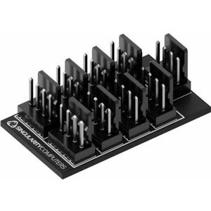 Singularity Computers Ventilatorknooppunt 2x4 Ventilatorslag, PC ventilator accessoires, Zwart